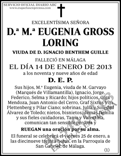 M.ª Eugenia Gross Loring